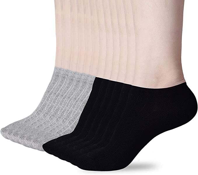 No Show Ankle Low Cut Socks for Men 100% Cotton Pack Of 6