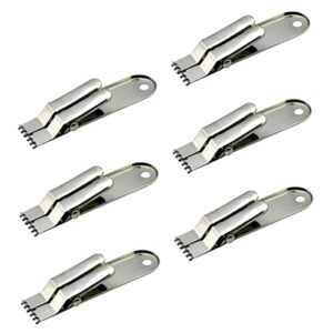 TOKIDNY 6pcs Tools Baits Bloodworm Outdoor Snaps Steel Practical Catching Lure Accessories Tool Silver Professional Bait for Clamps Hook Catcher Fishing Clip Plier Earth Fish Clips Catch