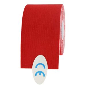 Flbirret 5cm x 5m Cotton Muscle Taping Strapping Bandage Elastic Adhesive Sport Tape Strain Injury (Red)