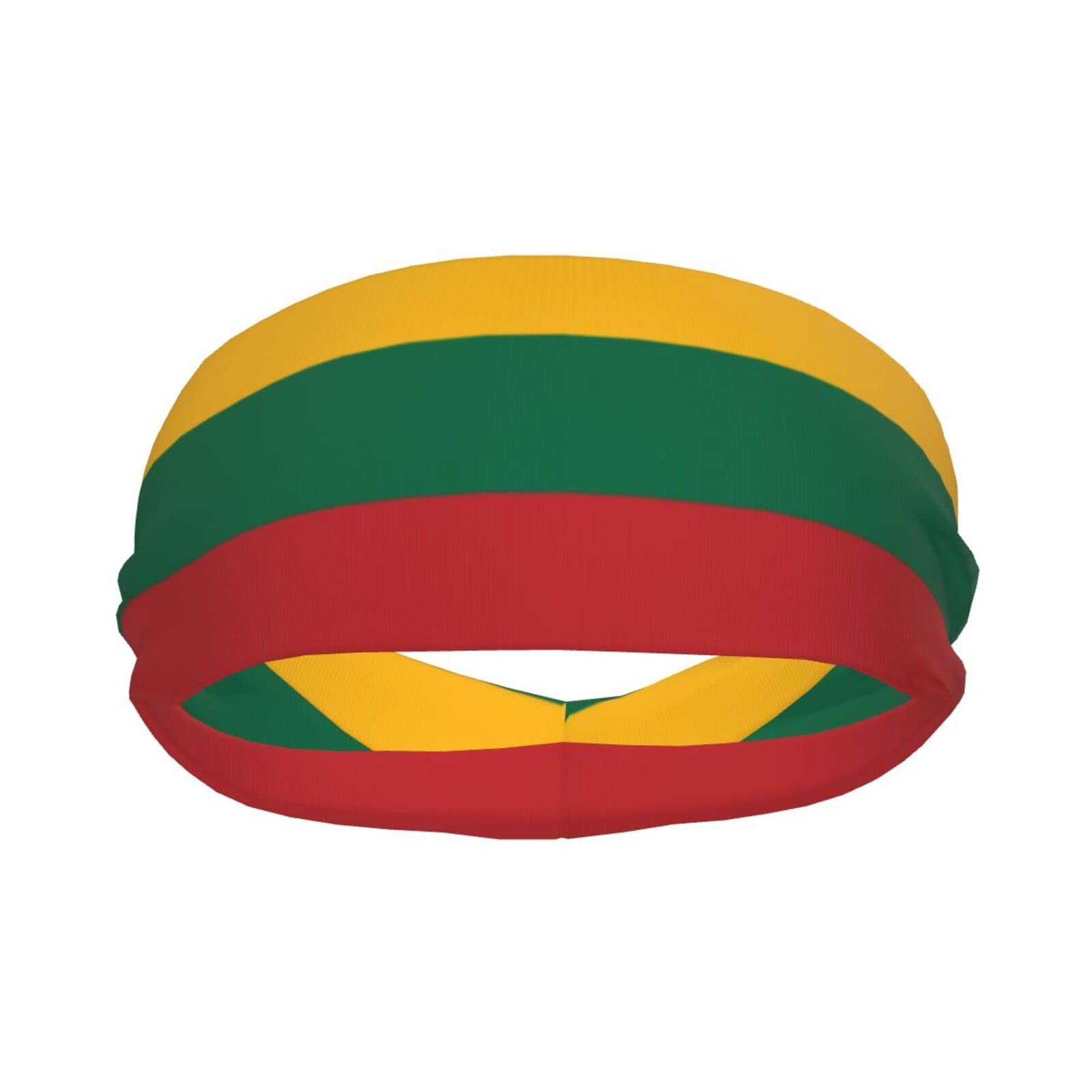 Lithuanian Flag Sports Headbands Unisex Yoga Non-Slip Quick-Drying Workout Hairband