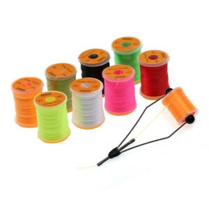 Durable Fly Fishing Line, Fluorescent Fishing Hook Line, Tying Thread Material Fishing Tools, Fly Tying Thread Fishing Accessories(Black)