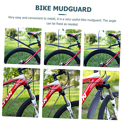 TOKIDNY 1 Set MTB Mudguard Mountain DIY Rear Fenders Adjustable Guard and Mudguards Bike Mud Guards of Front Universal Replacement Road Accessories for