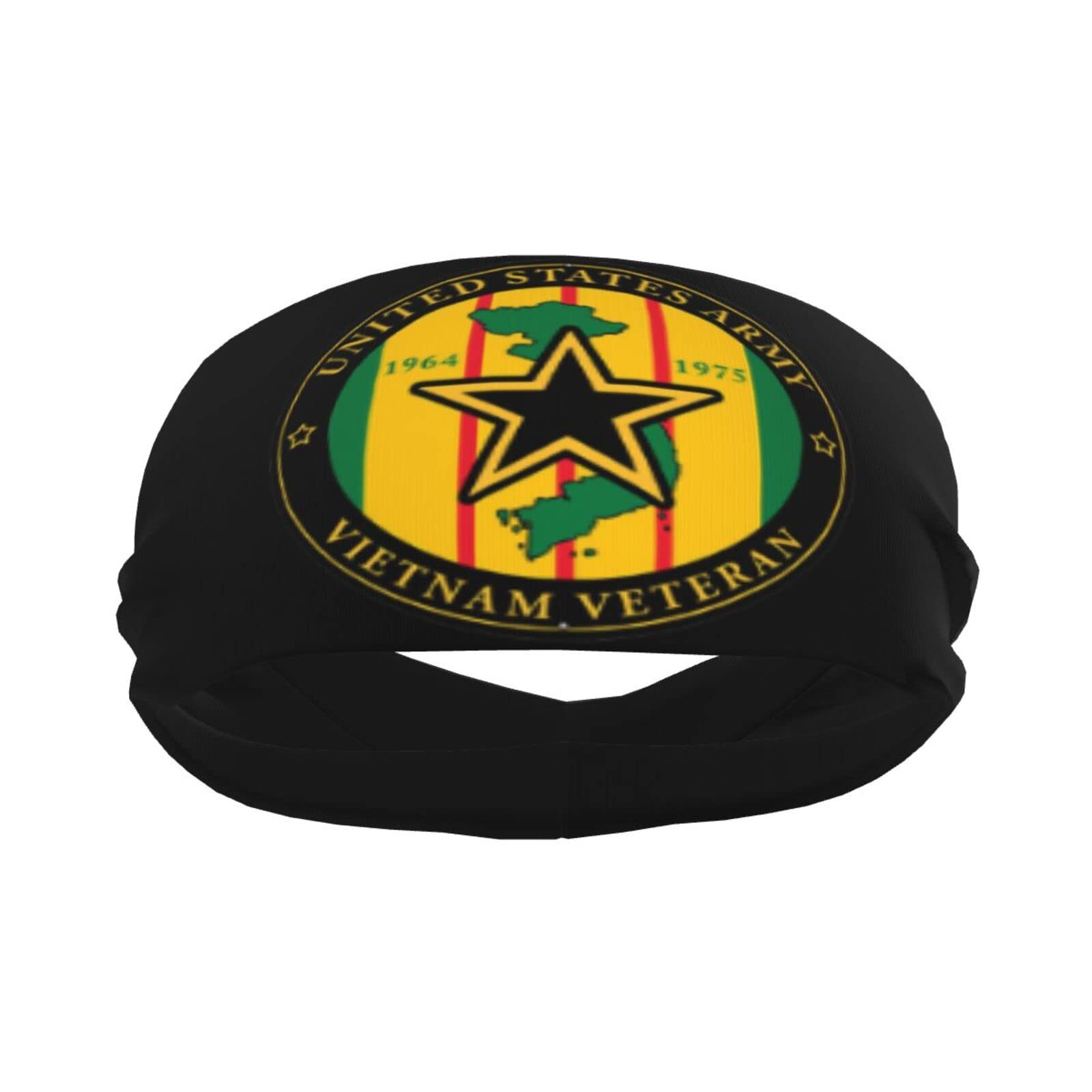 US Army Vietnam Veteran Sports Headbands Unisex Yoga Non-Slip Quick-Drying Workout Hairband