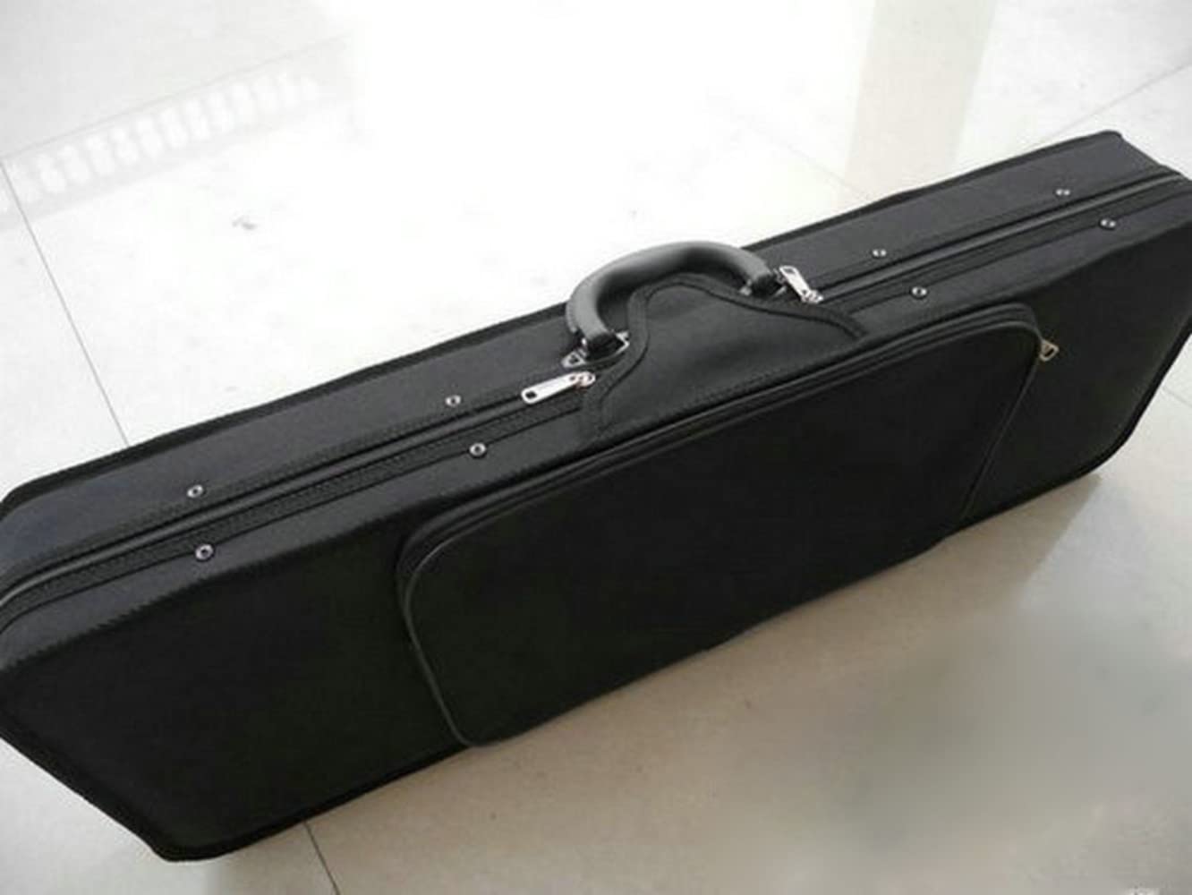 MOSLOM Nylon Black Square 4/4 Acoustic Square Violin Case & bags