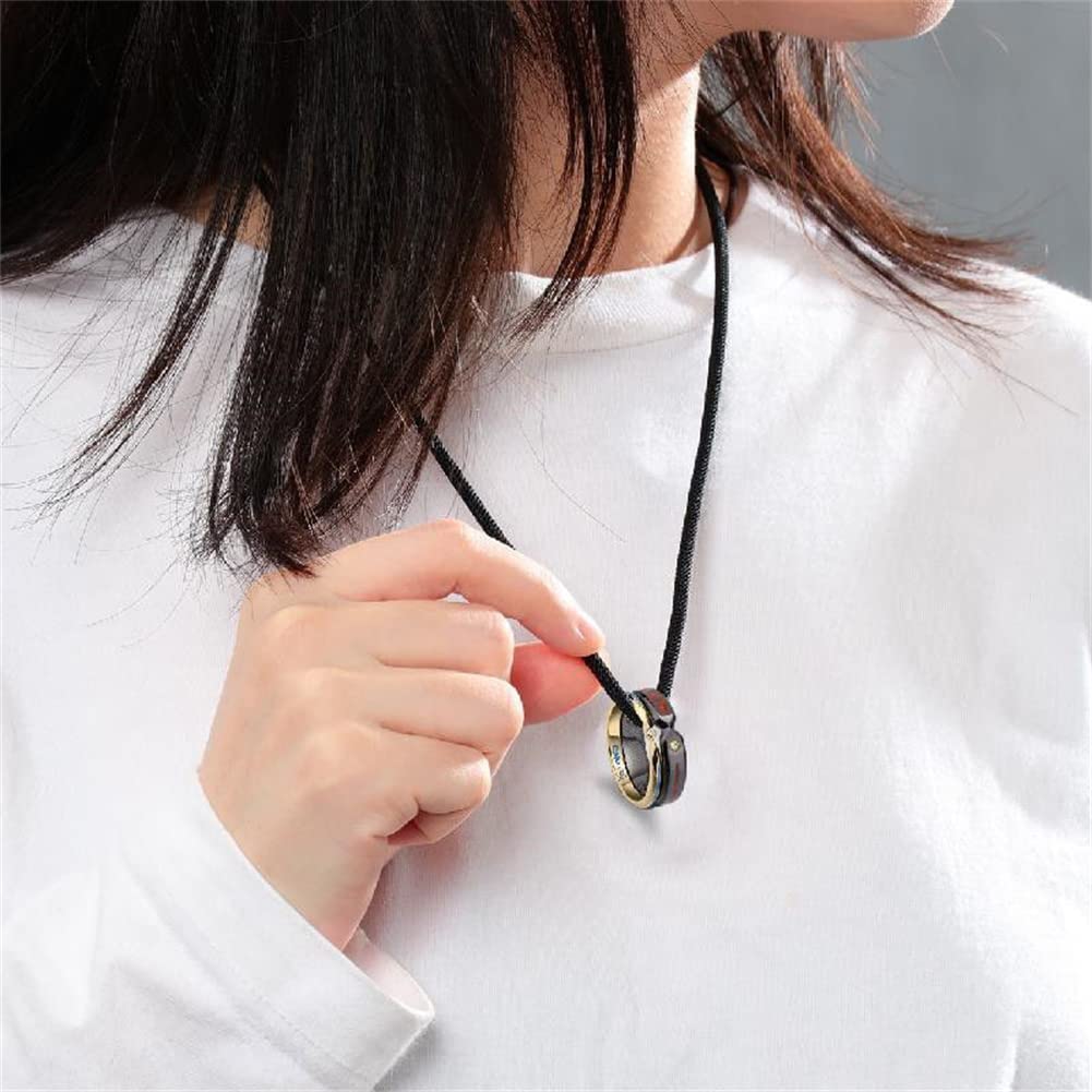 LUFOYOU Anime Fate Stay Night Saber Ring Altria Pendragon Joan of Arc Fashion Accessories Couples Ring Cosplay Jewelry Birthday Christmas Gift black