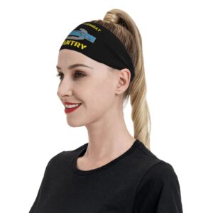 Us Army Combat Infantry Badge Sports Headbands Unisex Yoga Non-Slip Quick-Drying Workout Hairband