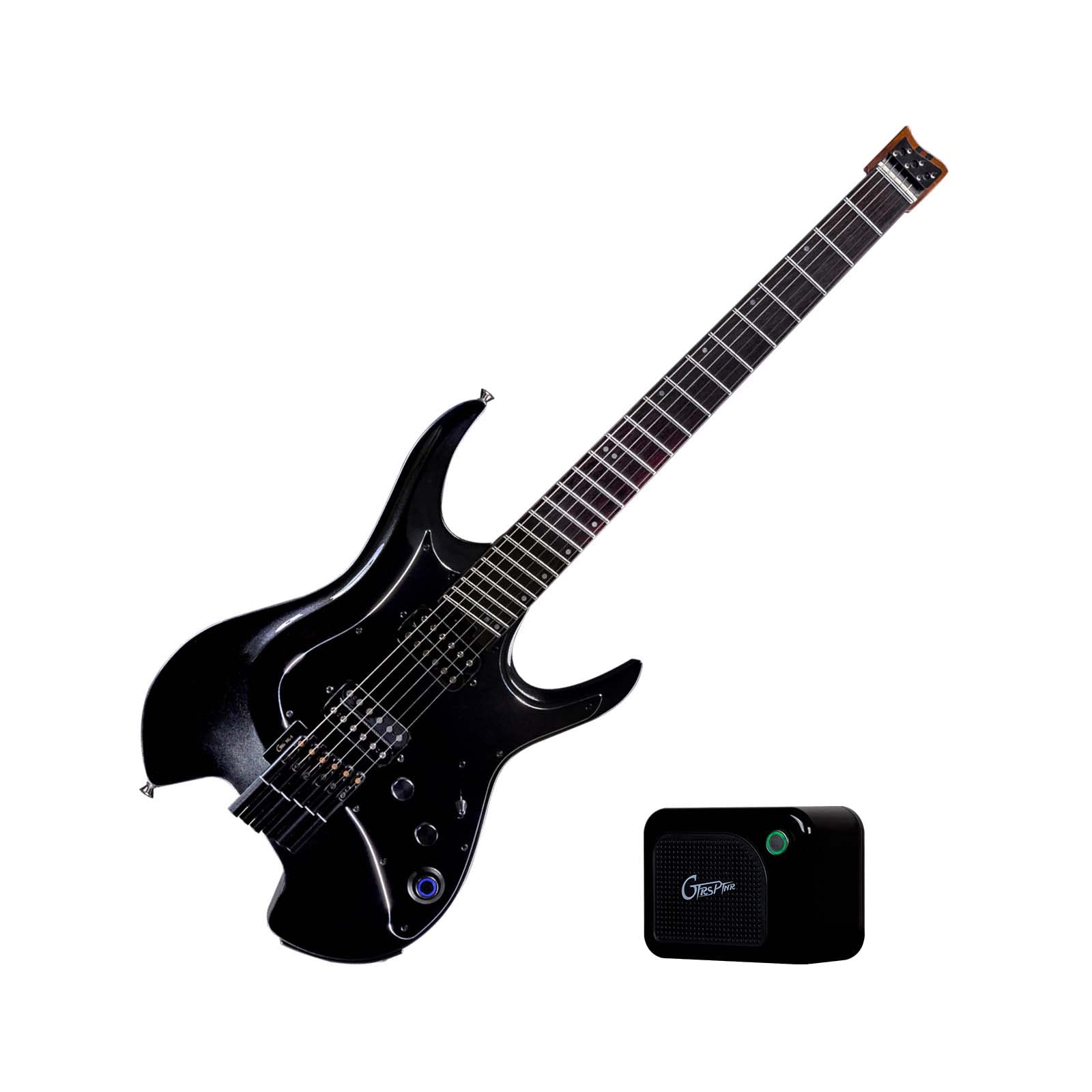 GTRS W800 Professional Electric Guitar Kit with Intelligent Process System and GTRS Guitar Amp Mini Portable Amplifier 5 Watt