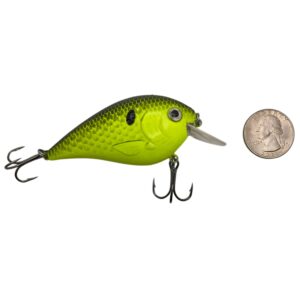 PEK Outdoors 5 Pack Super Square Bill Bass Crankbait Kit - Hard Fishing Lure Shallow Dive 2 to 6 Feet - for Bass, Pike, Walleye, and Other Fish