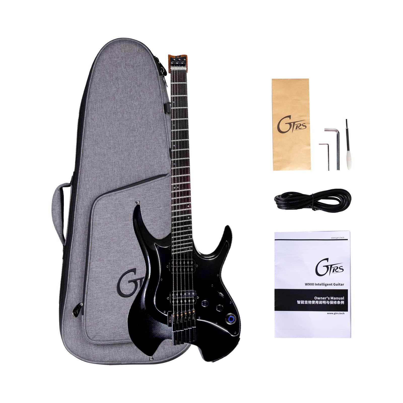 GTRS W800 Professional Electric Guitar Kit with Intelligent Process System and GTRS Guitar Amp Mini Portable Amplifier 5 Watt