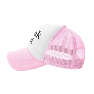 Drunk Slut Hat Unisex Adult Trucker Hats Adjustable Cap for Adults Classic Fishing Caps Pink