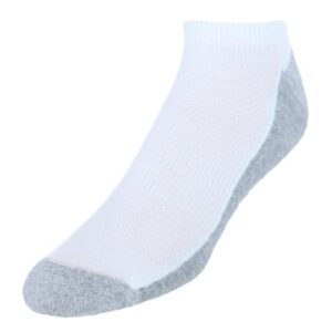 hanes men's, x-temp cushioned no show socks, 12-pack, white, 12-14