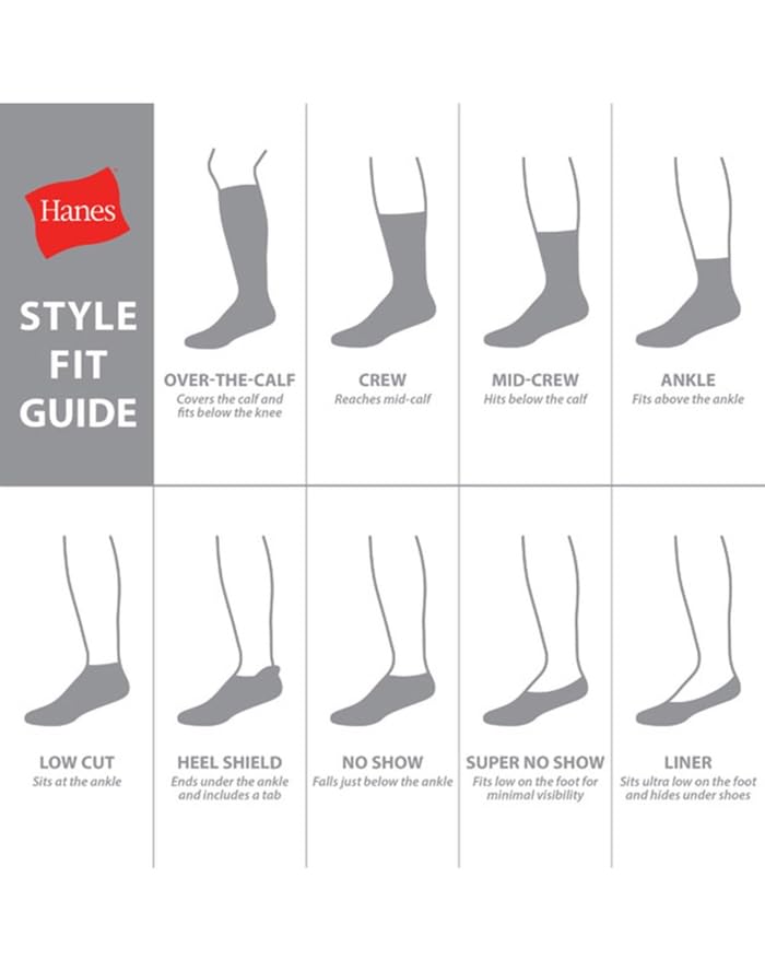 Hanes Cushioned Men’s Crew Socks, X-Temp, 12-Pair Pack (as1, numeric, numeric_10, numeric_13, big, regular, White)