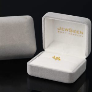 Jewseen 14K Solid Gold Snake Cartilage Earring 16g Flat Back Stud Helix Piercing Jewelry Tragus Earring Conch Stud Titanium Labret Post Lip Ring Nose Stud for Women Men