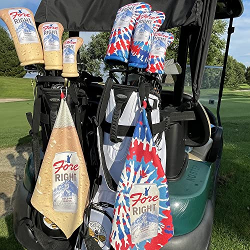 Fore Right Beer Can Driver 460cc Club Headcover Handmade by BeeJos