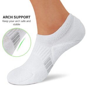 Amutost No Show Socks Womens Athletic Ankle Cushioned Socks