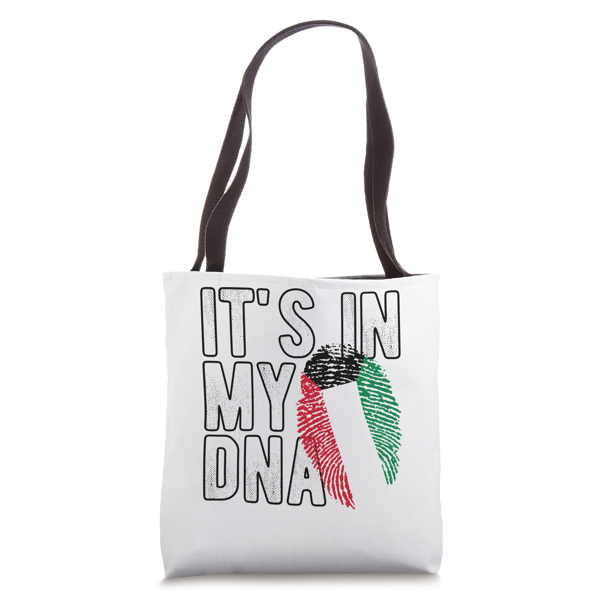 Funny it's in my DNA Kuwait flag Fingerprint Tote Bag