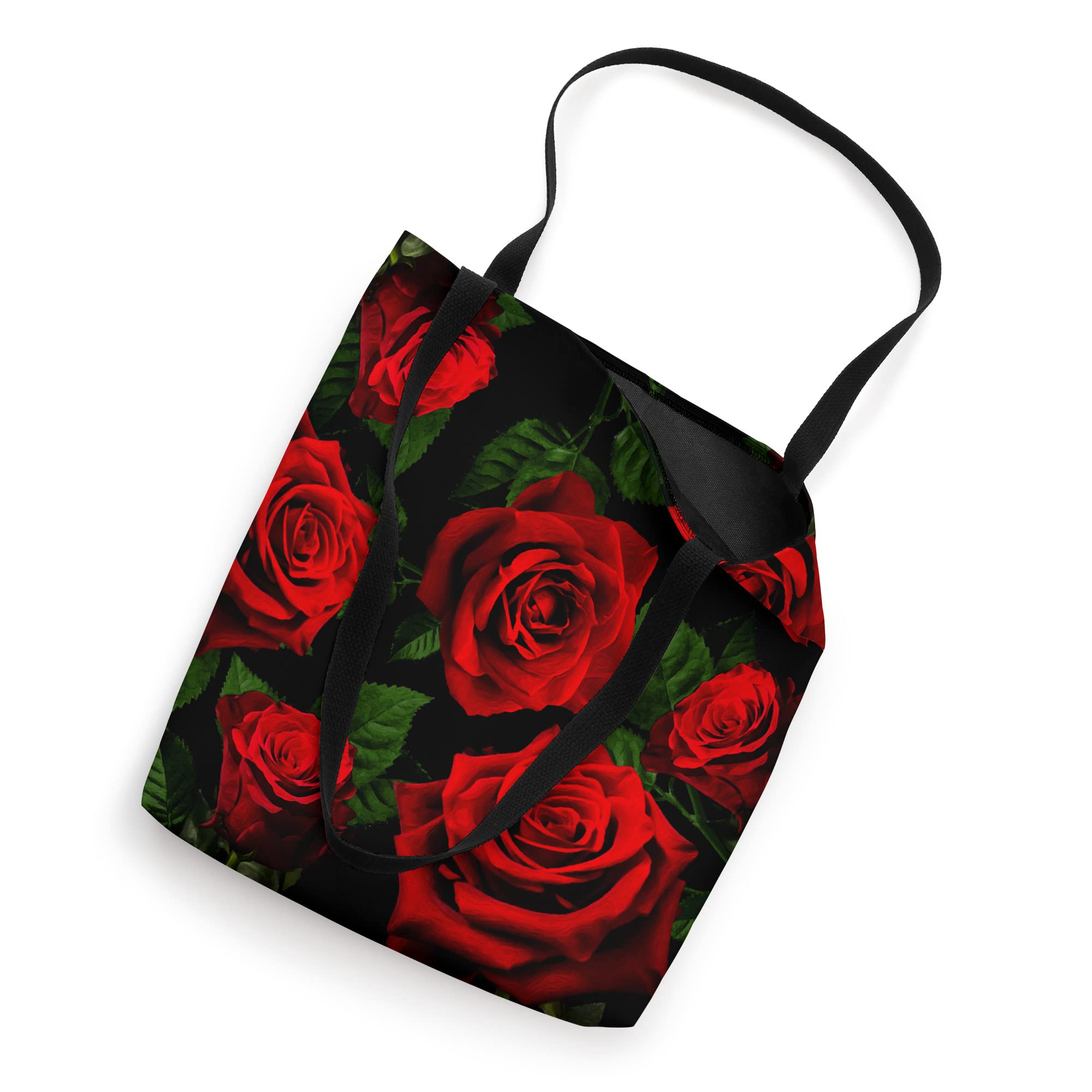 ATELIER H Artisan "Novelty Red Rose Art" Tote Bag