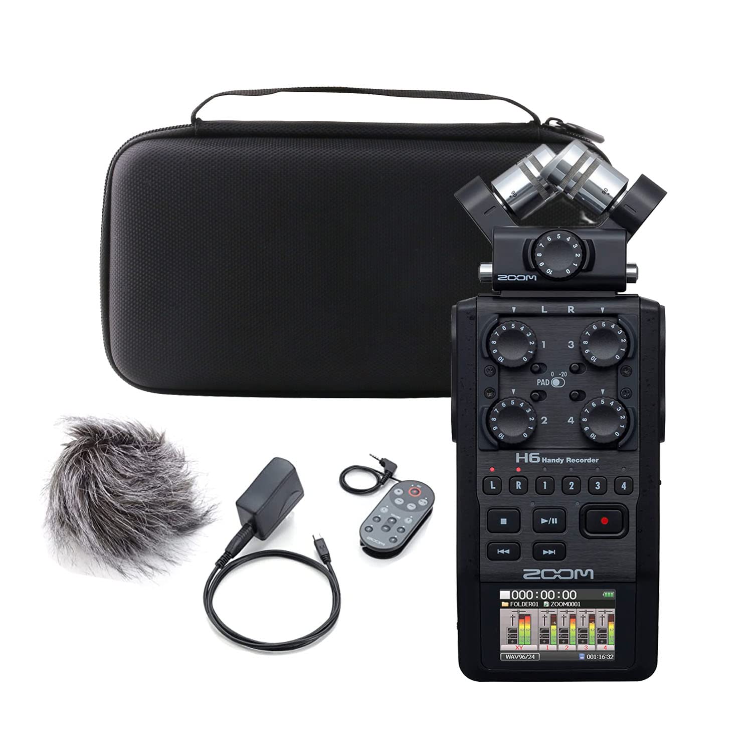 WAIYUCN Hard EVA Carrying Case for Zoom H6 Portable Studio Handy Recorder Case.