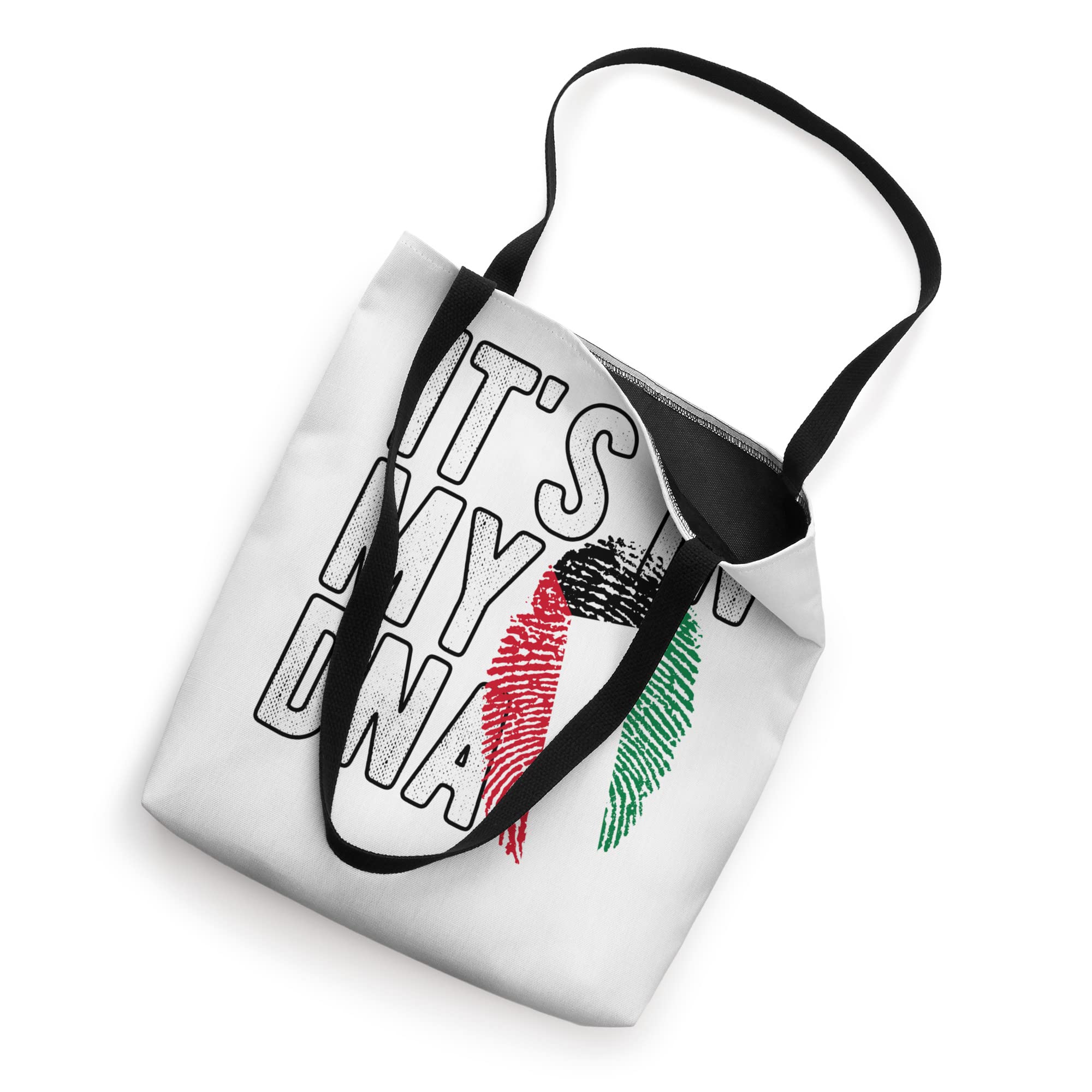 Funny it's in my DNA Kuwait flag Fingerprint Tote Bag