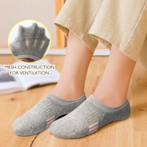 Amutost No Show Socks Womens Athletic Ankle Cushioned Socks