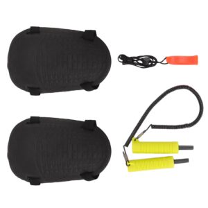 Ice Fishing Security Tool Retractable Ice Picks Hard EVA Knee Pads and Non Nuclear Whistle for Protection Outdoor (Yellow) Other Fishing Tools and Accessories