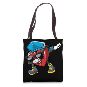 dabbing heart valentines day hearts day happy valentines tote bag