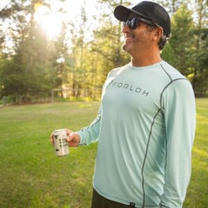 FORLOH Men's SolAir Long Sleeve - Lightweight Sun Shirt/UPF 50+ Sun Protection/Cooling & Quick-Dry Technology/Odor Control (M, Ensign Blue)