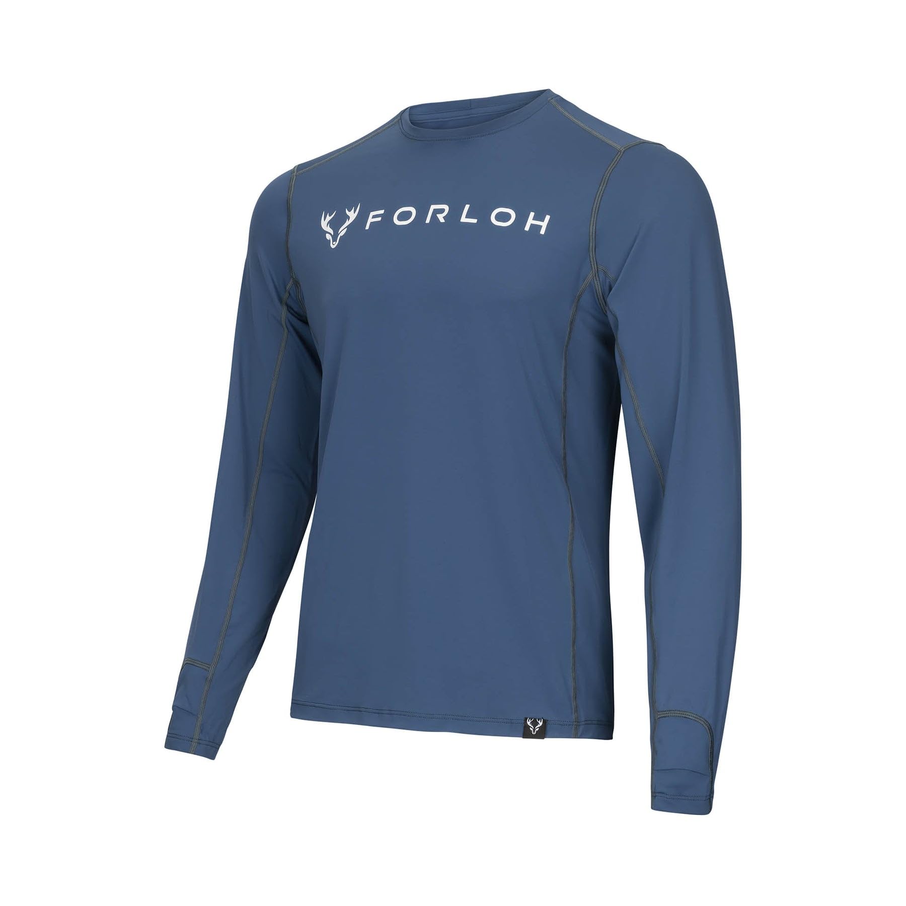 FORLOH Men's SolAir Long Sleeve - Lightweight Sun Shirt/UPF 50+ Sun Protection/Cooling & Quick-Dry Technology/Odor Control (M, Ensign Blue)