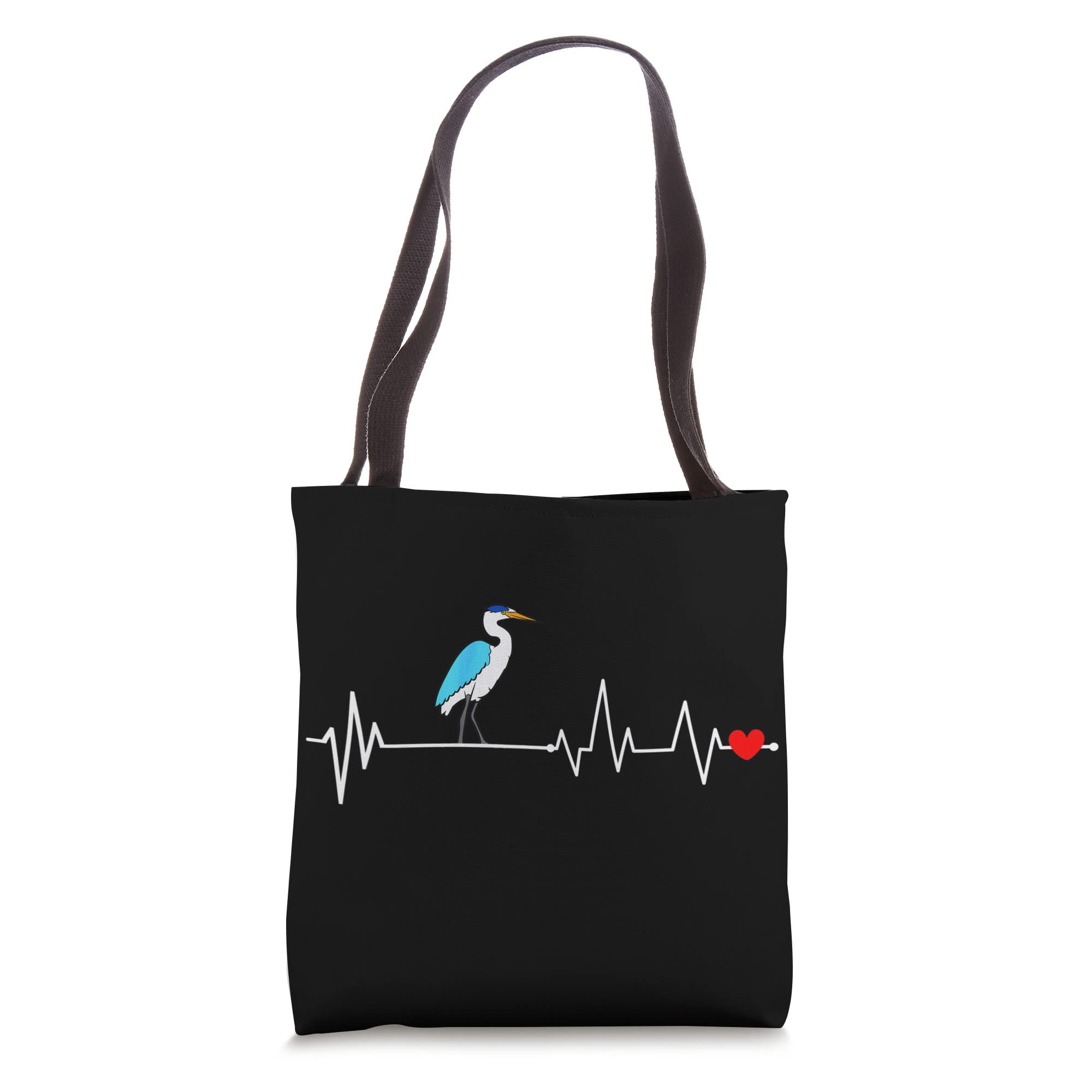 Great Blue Heron Heartbeat - Bird Owner Gifts Tote Bag