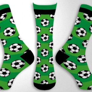 Euroscarves Sports-Themed Socks (US, Numeric, 8, 11, Regular, Regular, Soccer)