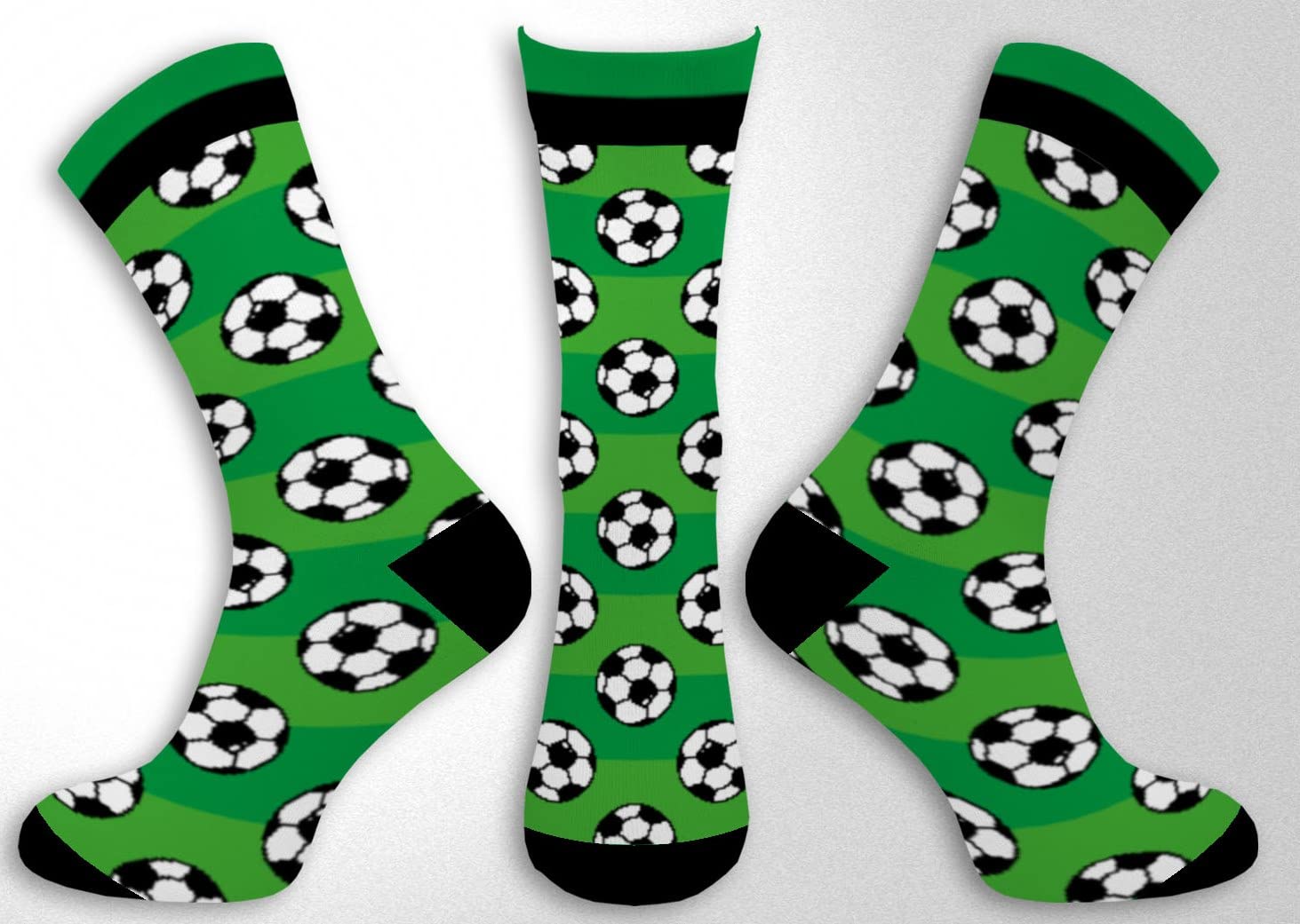 Euroscarves Sports-Themed Socks (US, Numeric, 8, 11, Regular, Regular, Soccer)