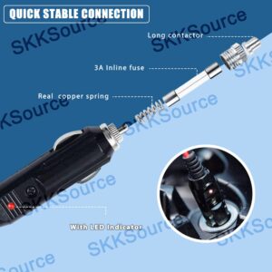 SKKSource Car DC Adapter Compatible with Standard Horizon HX150 Floating VHF Marine Transceiver Auto