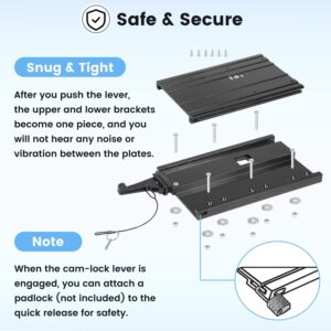 1854060 MKA-32 Quick Release Bracket with Cover Fit for Ulterra Terrova PowerDrive Trolling Motor