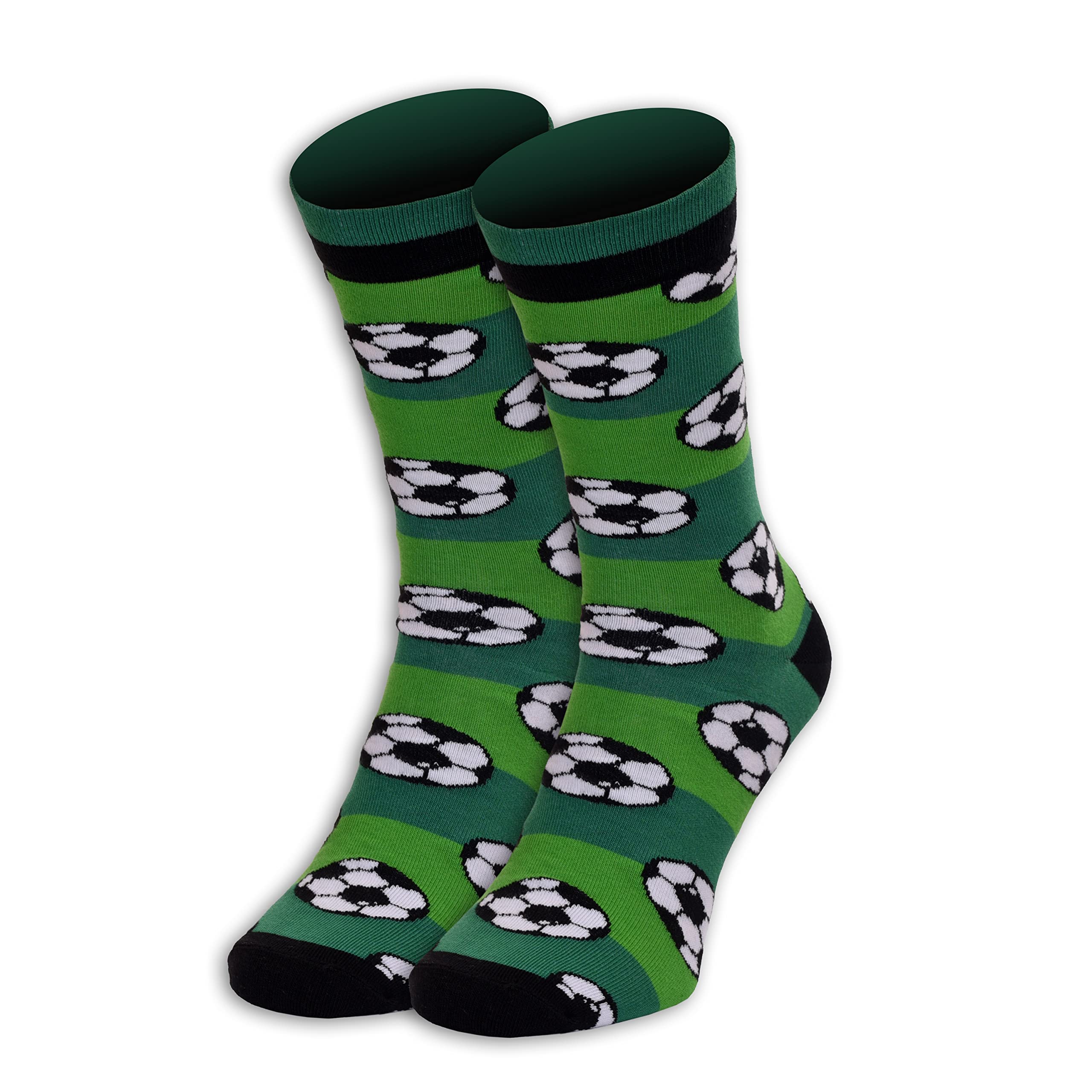 Euroscarves Sports-Themed Socks (US, Numeric, 8, 11, Regular, Regular, Soccer)