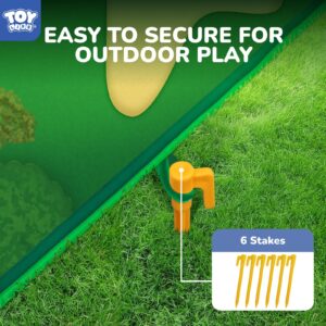 TOY Life Chipping Golf Practice Mats Golf Training Mat Indoor Outdoor Games for Adults Family Kids Outdoor Play Equipment Stick Chip Backyard Game (Copyrighted)(No Club Included)