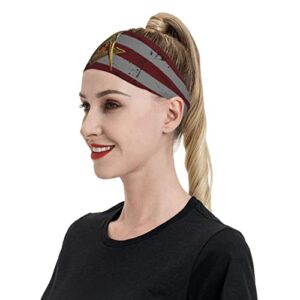 USA Mason Flag Gainesville Masonic Sports Headbands Unisex Yoga Non-Slip Quick-Drying Workout Hairband