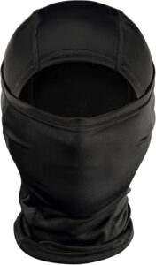 onetigris balaclava face mask men, women's full head wrap motorcycle cooling neck gaiter tactical hood for hiking cycling (black, medium)