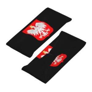 Polish Eagle Polska Poland Flag Sports Headbands Unisex Yoga Non-Slip Quick-Drying Workout Hairband