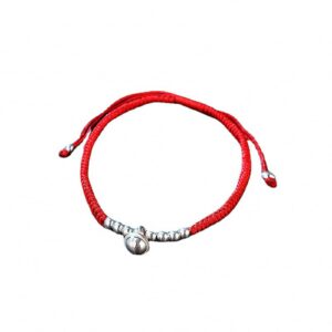 Protection Bracelet for Women and Men Real 925 Sterling Silver Lucky Bell Amulet Red Rope Bracelet Handmade String Adjustable Jewelry Gift Red 6