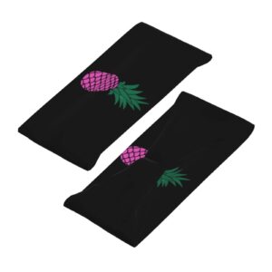 Upside Down Pineapple Sports Headbands Unisex Yoga Non-Slip Quick-Drying Workout Hairband