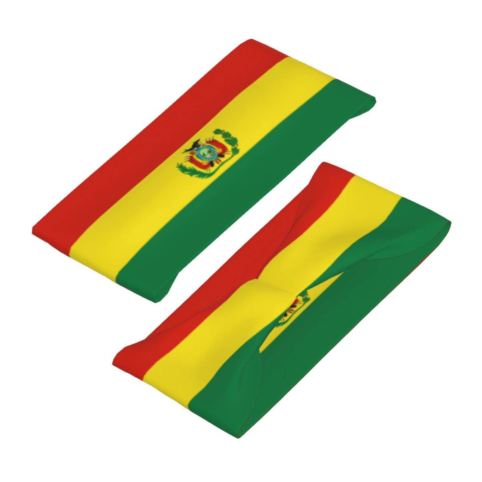 Bolivia Flag Sports Headbands Unisex Yoga Non-Slip Quick-Drying Workout Hairband