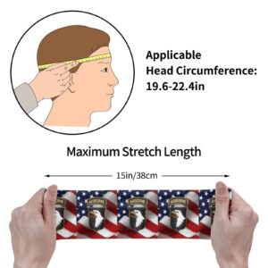 101st Airborne Division Sports Headbands Unisex Yoga Non-Slip Quick-Drying Workout Hairband