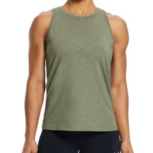 BALEAF Women's Workout Tank Tops Racerback Athletic Running Muscle Tank Gym Tennis Shirts Exercise Fitness Heather Green M