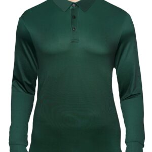 AULEEGAR Mens Long Sleeve Polo Shirts Casual with Collar XL Green