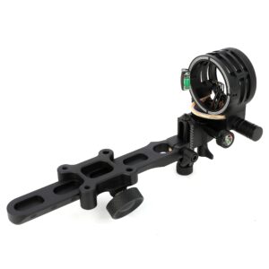 limaity Compound Bow Sights 5 Pin 0.019'' Fiber Optics Aluminum Machined Archery Sight for Compound Bow for Left and Right Hand (Long Pole)