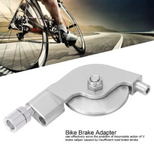 V Brake Handlebar Aluminium Alloy bikes Brake , V Brake Stroke Converter , bikes Disc Brake Conversion Aluminum Alloy CNC hining V Brake Caliper Regulator for Road Cycling bikes Accessories(Sliver)