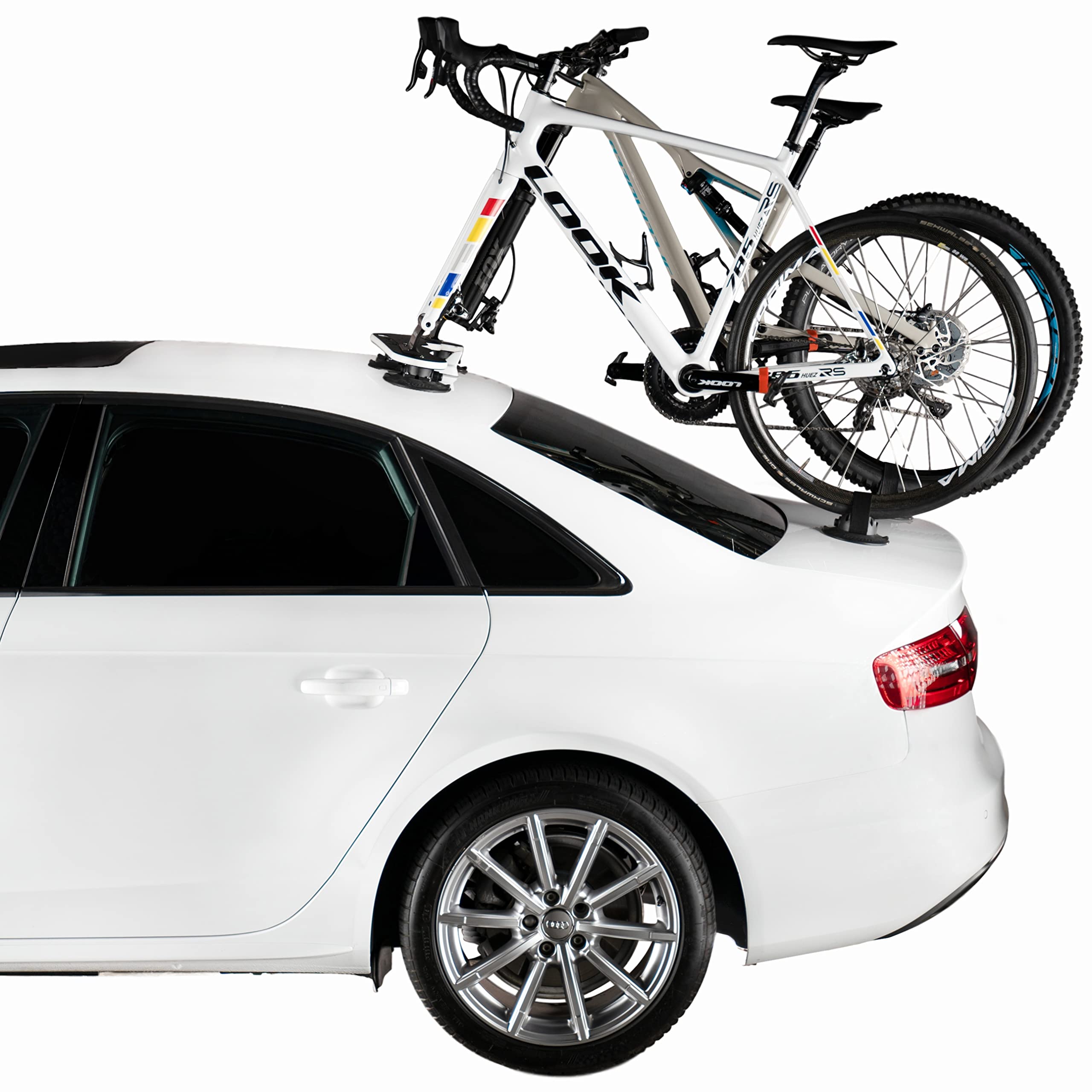 SeaSucker Mini Bomber MAX Bike Rack - Carries 2 Bikes (Includes HUSKE Plugs Compatible with The Most Popular Bike Types)