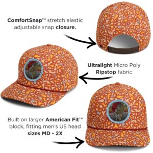 Dead Drift Fly Fishing Patch 5-Panel Vintage Trucker Rope Cap, Fly Fishing Hat (Trout Skin)