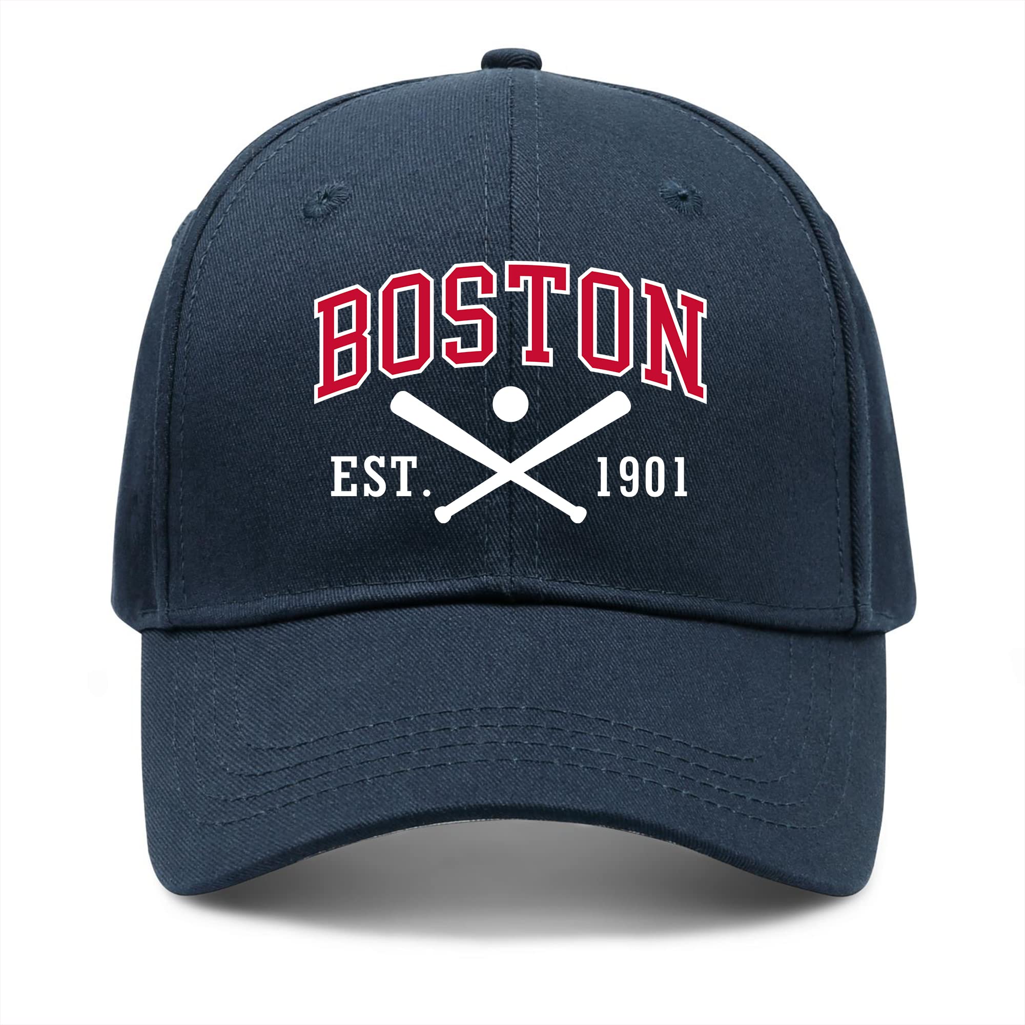 Boston Hat Red Men Women Embroidered Trucker Hat Adjustable Snapback Baseball Cap Youth Golf Hats Blue Apparel Gifts