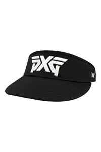 pxg lightweight prolight tour visor, upf 50+ sun protection, superior odor-free cooling fabric, adjustable sliding buckle closure - black